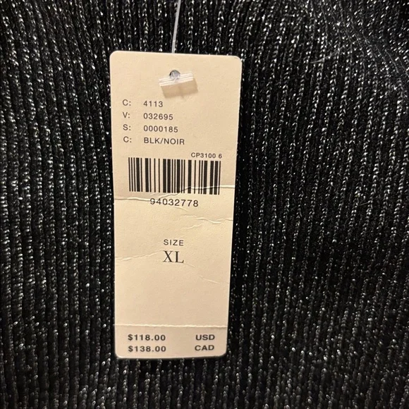 NWT Anthropologie Black Ruffle sleeveless sweater top - Picture 4 of 9